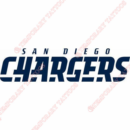 San Diego Chargers Customize Temporary Tattoos Stickers NO.721